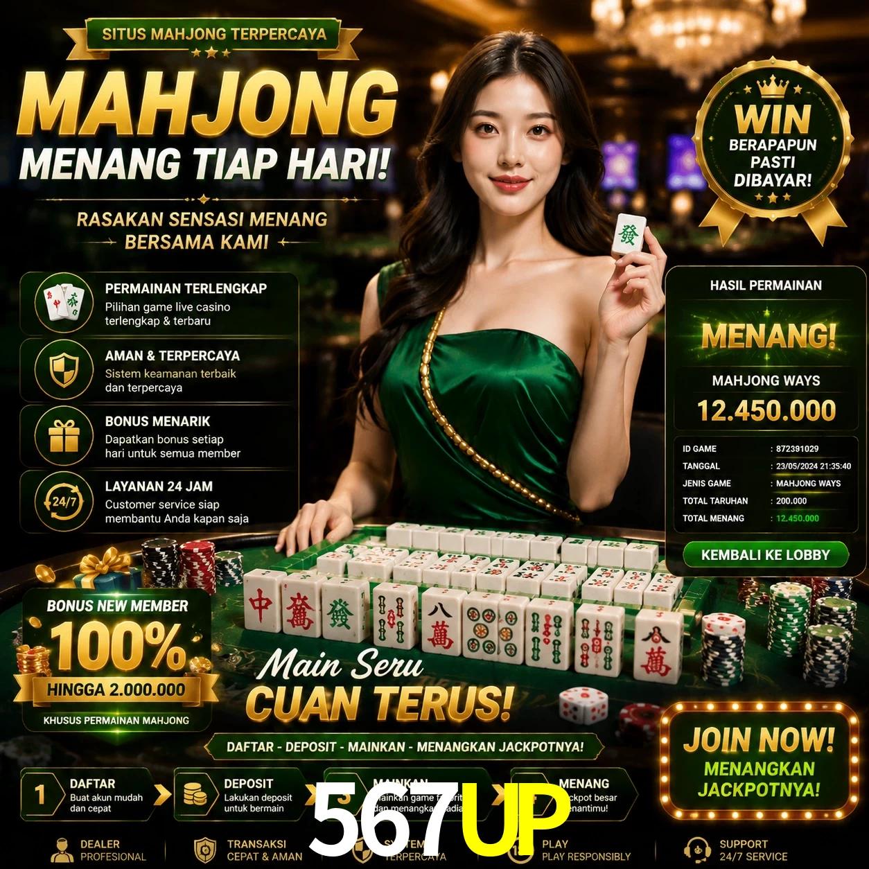 Cashback VIP 567UP - reembolso semanal